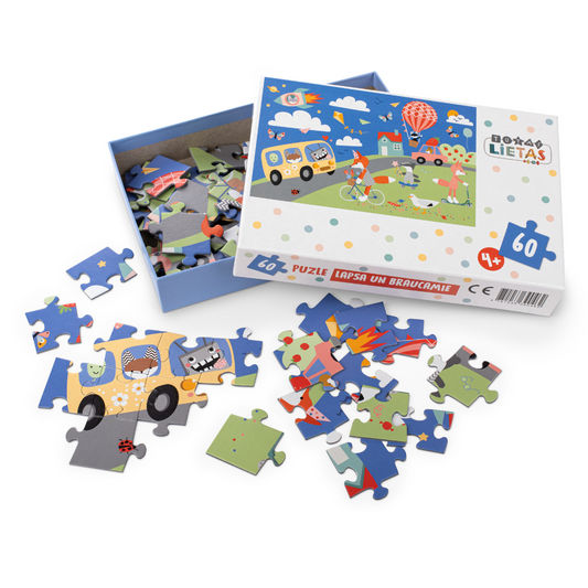 Puzzle "Fox and the vehicles"