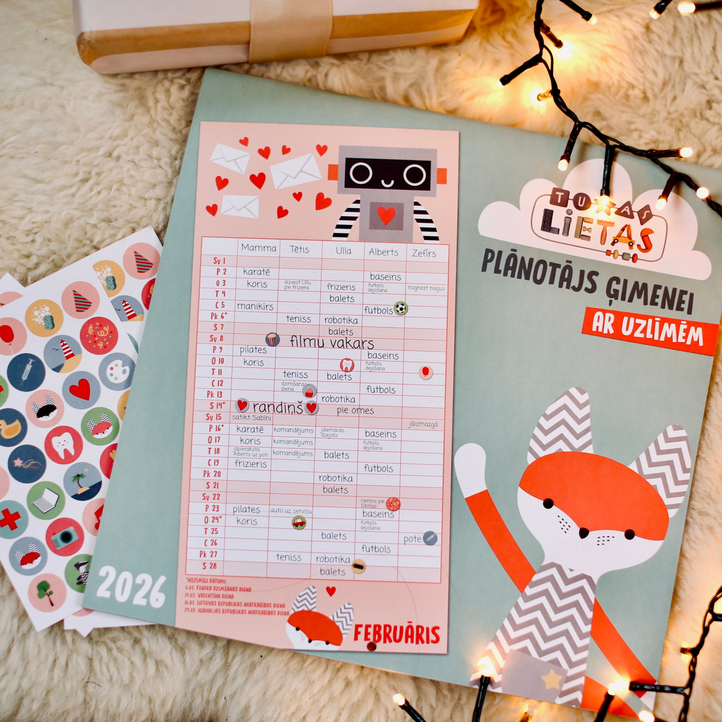 Plānotājs ģimenei 2026